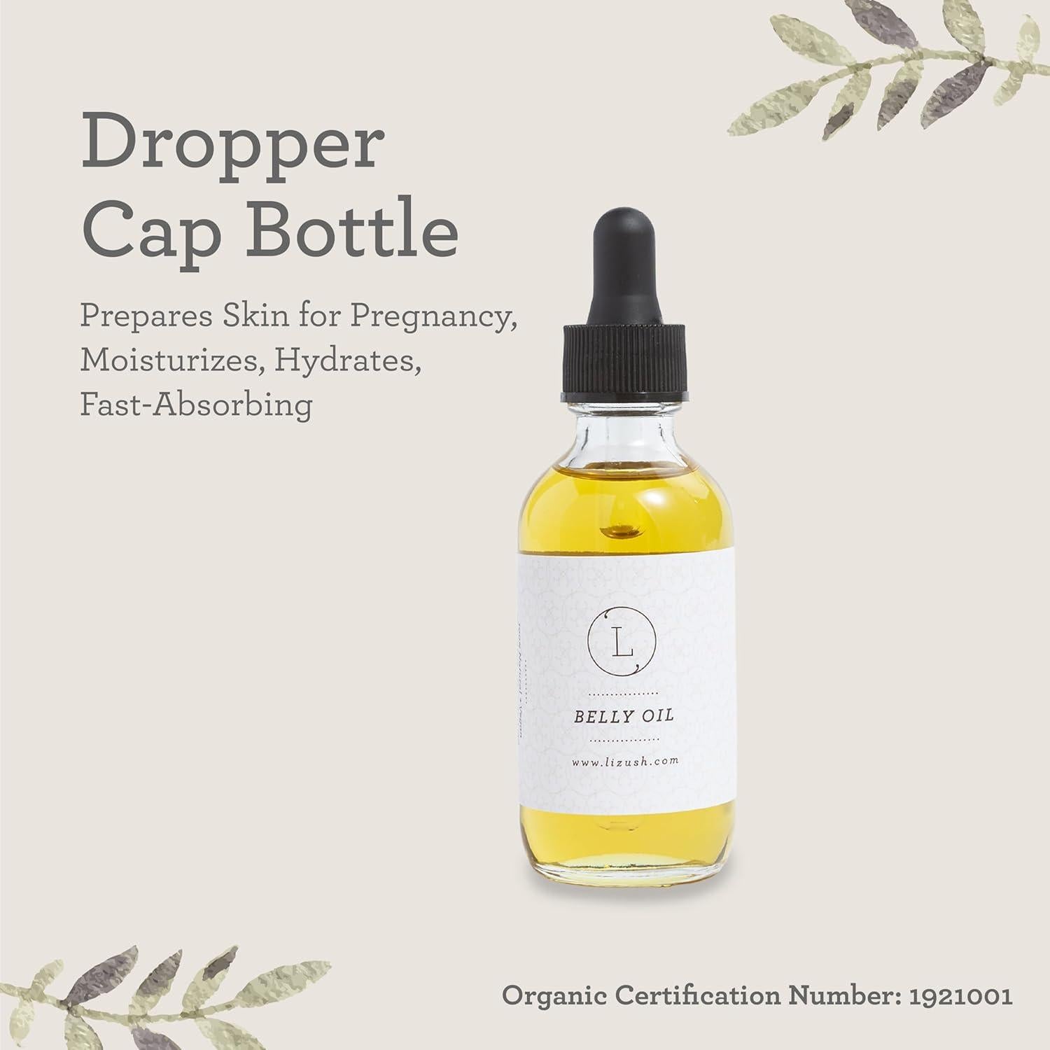 Aceite para Barriga Lizush 60 ml - Hidratante Embarazo Orgánico