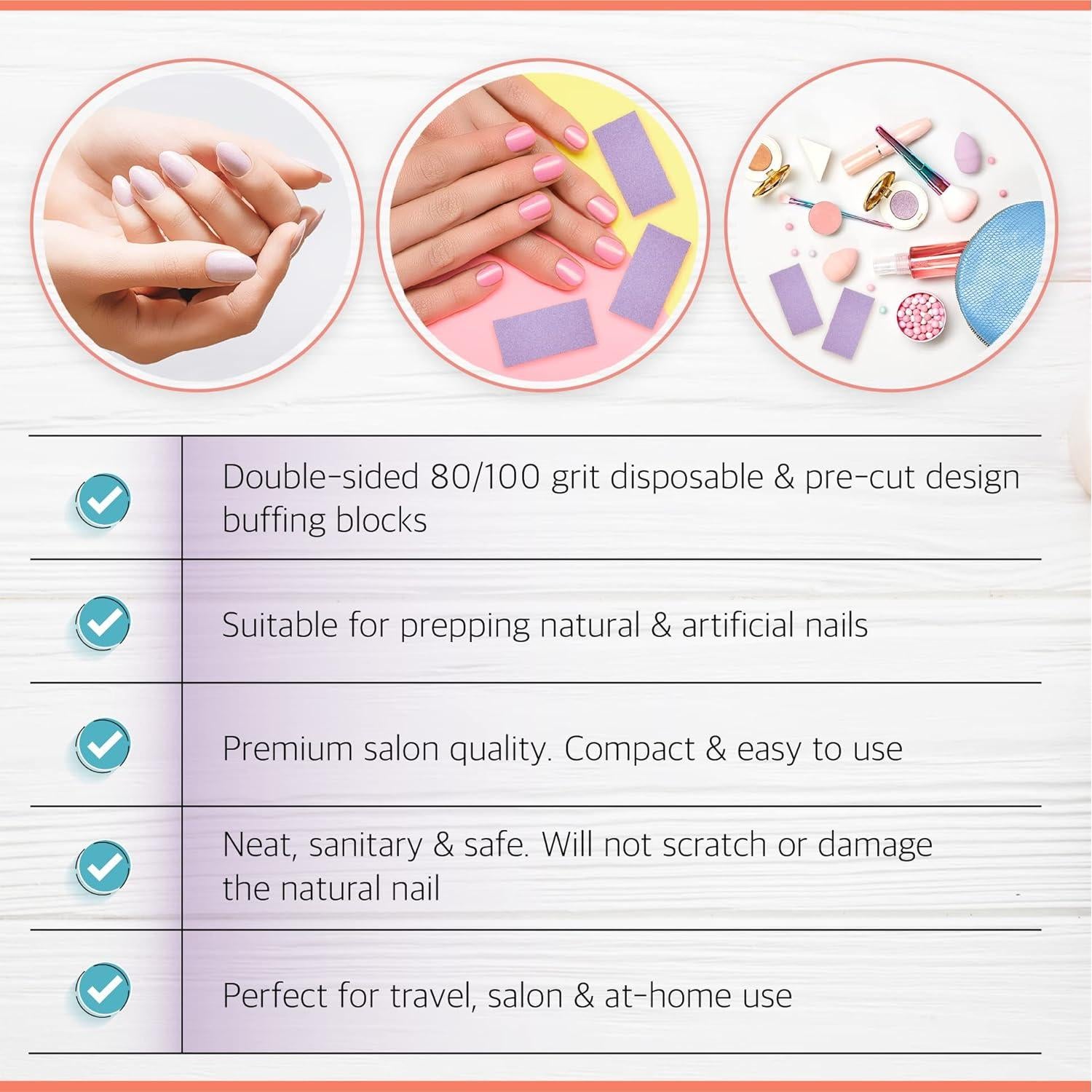 Juego de Bloques de Pulido Artist Land 50 Ct 80/100 Grano