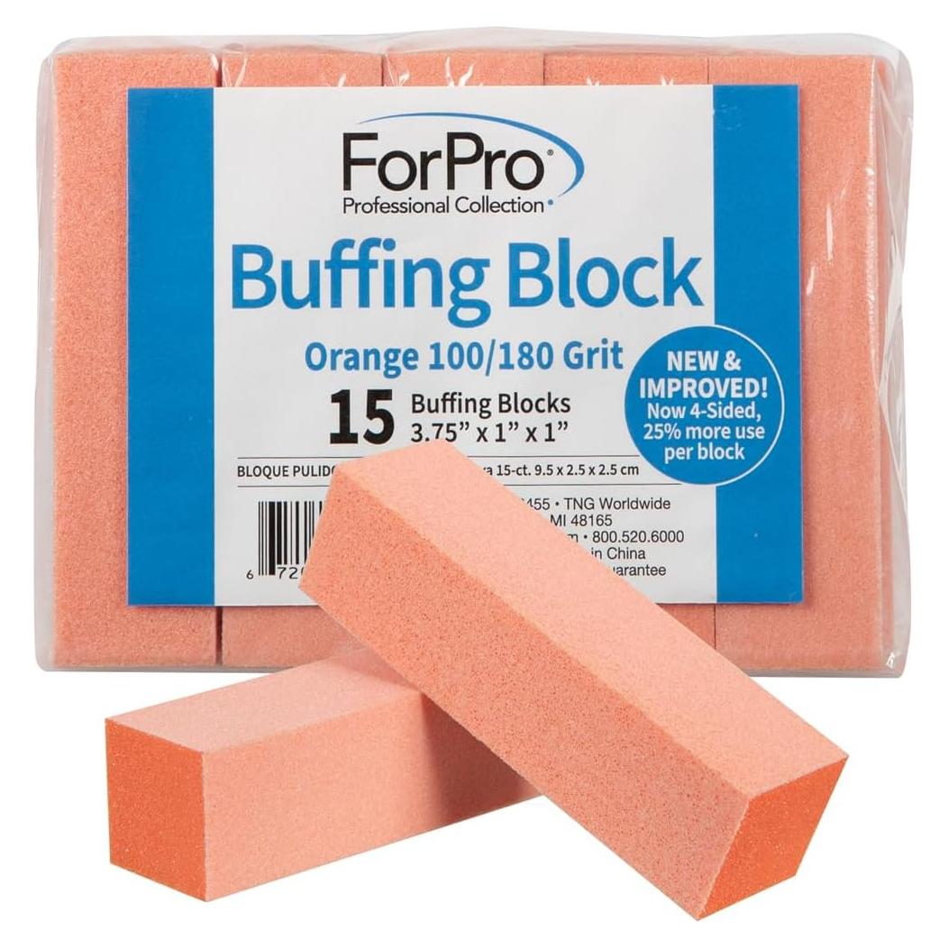 Bloque de Pulido ForPro Naranja 100/180 Grano 15 Unidades