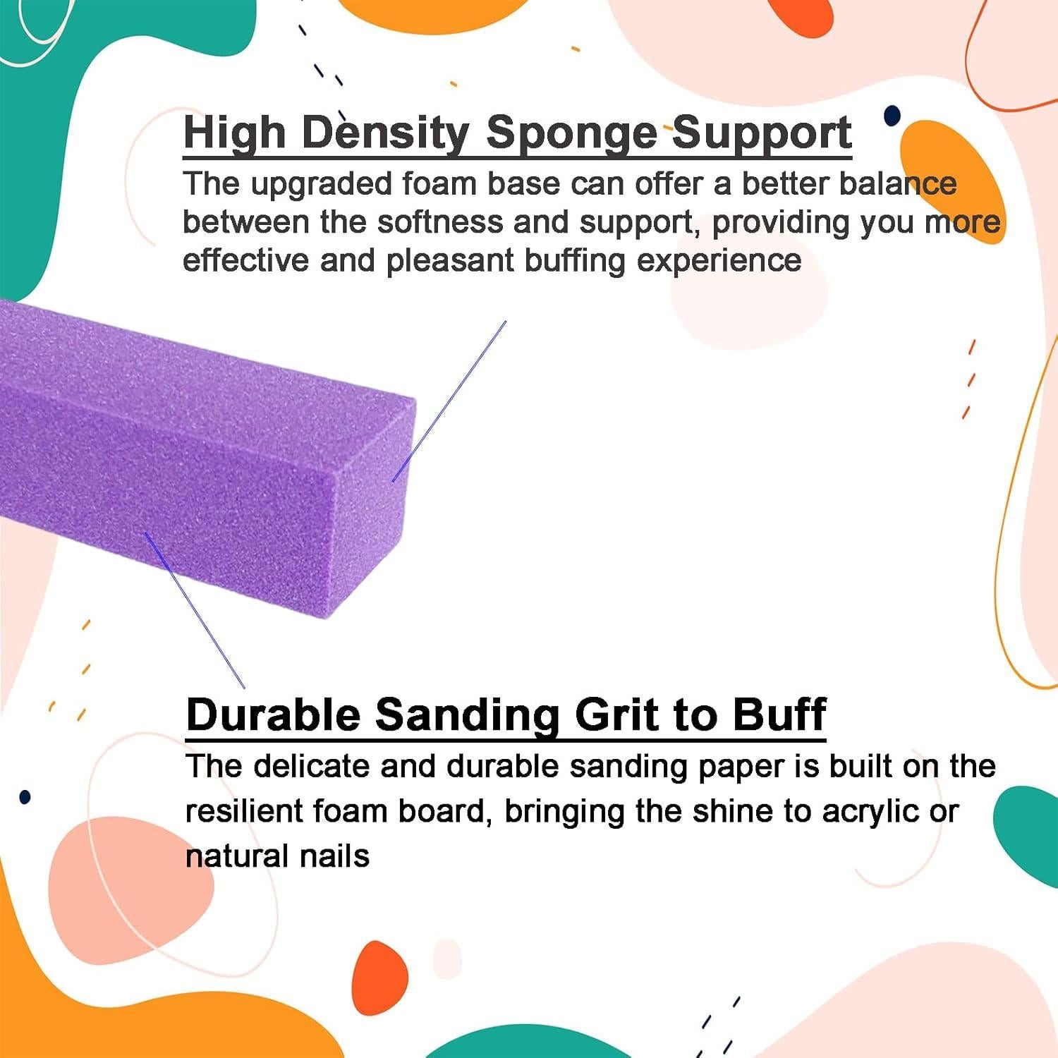 Set de 10 Bloques de Pulido de Uñas 4 Lados AhaTopia