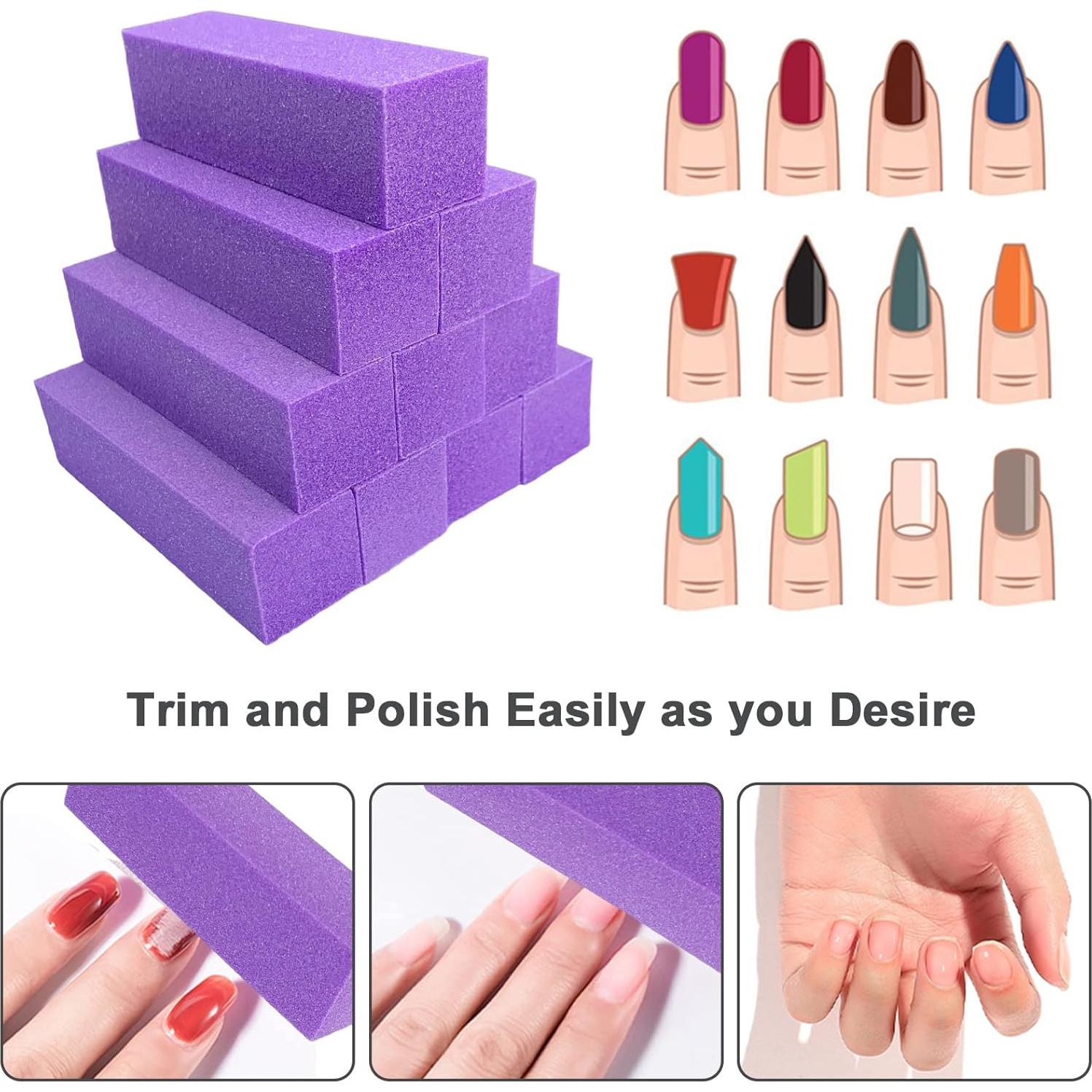 Set de 10 Bloques de Pulido de Uñas 4 Lados AhaTopia