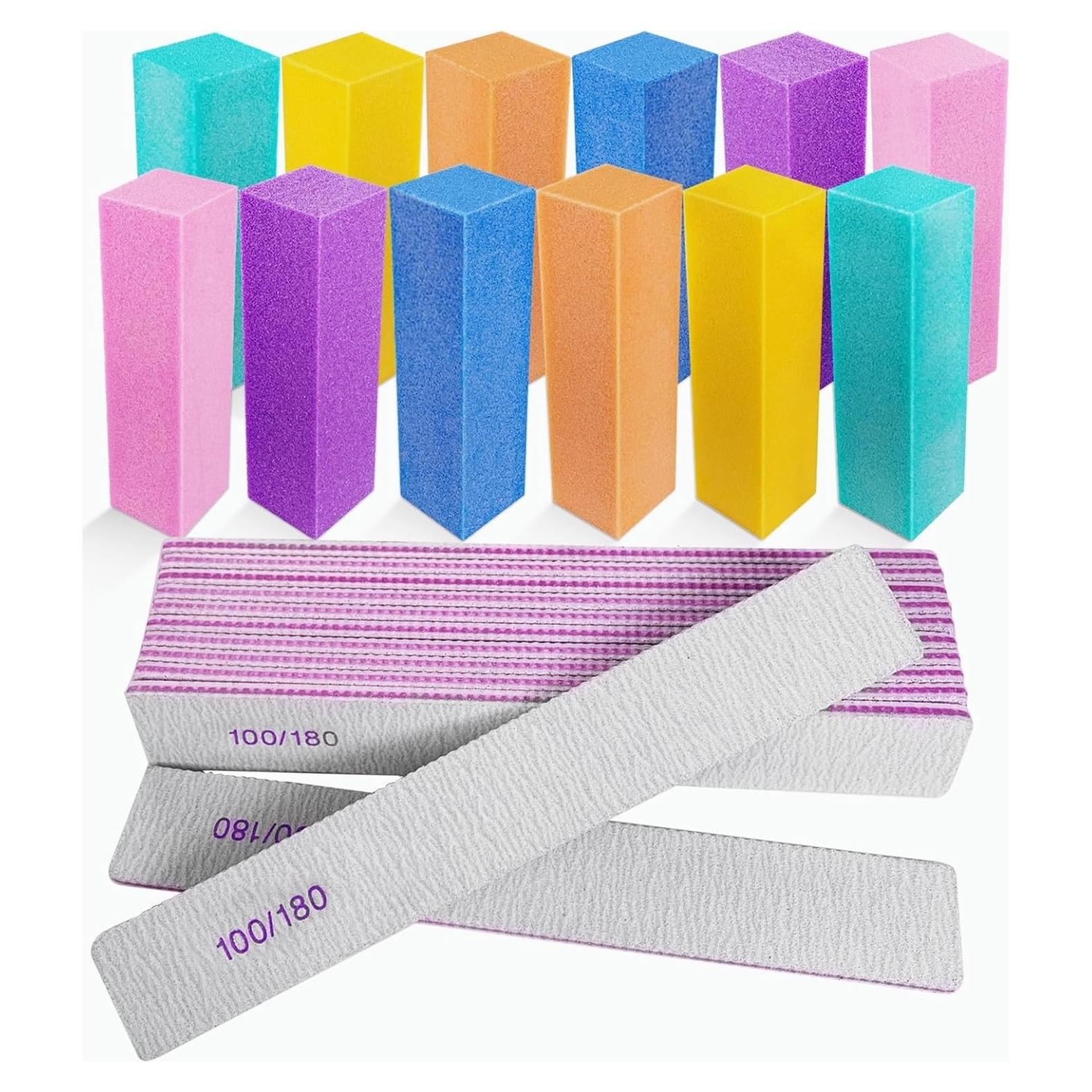 Set de 24 Archivos y Bloques de Pulido de Uñas HomeyEra