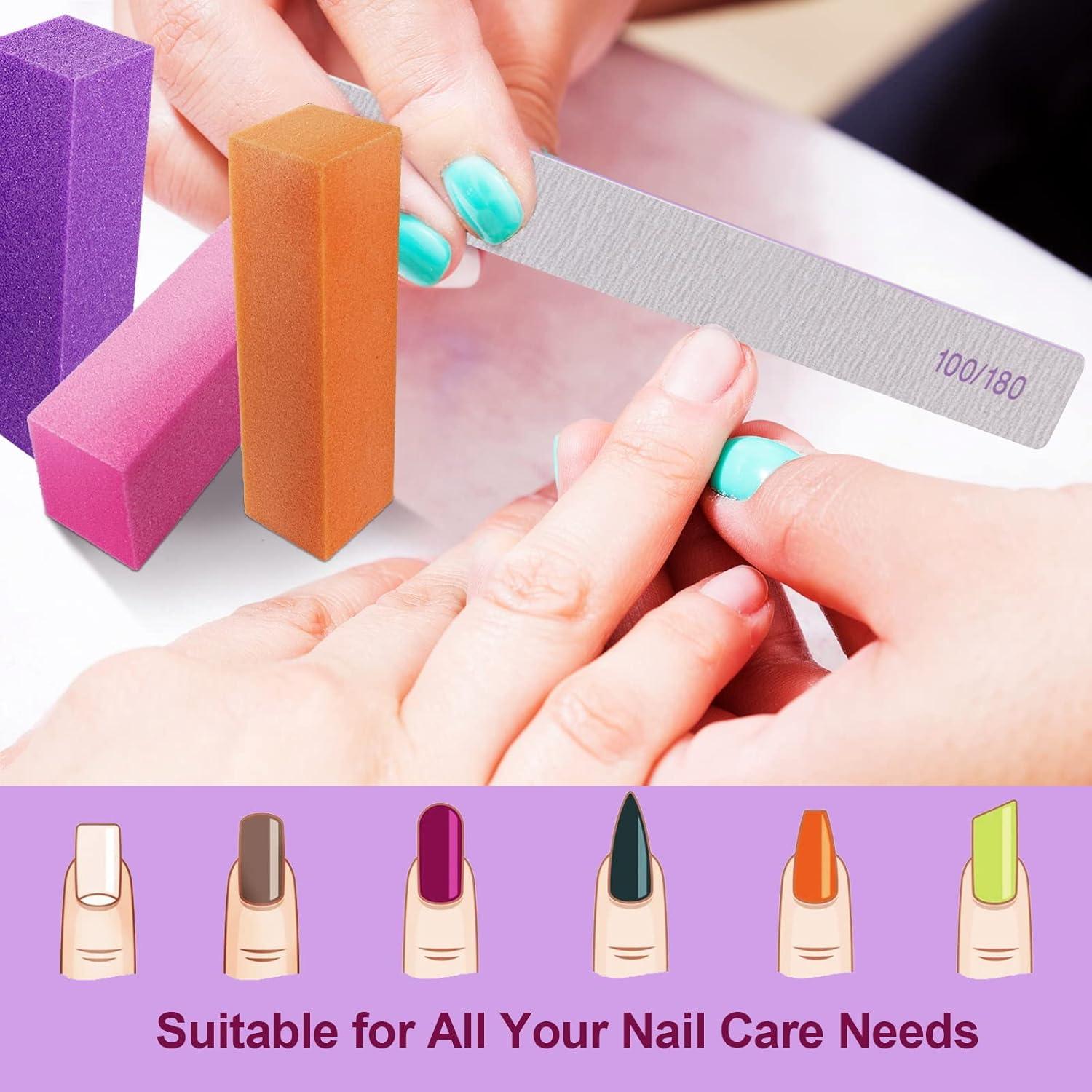 Set de 24 Archivos y Bloques de Pulido de Uñas HomeyEra