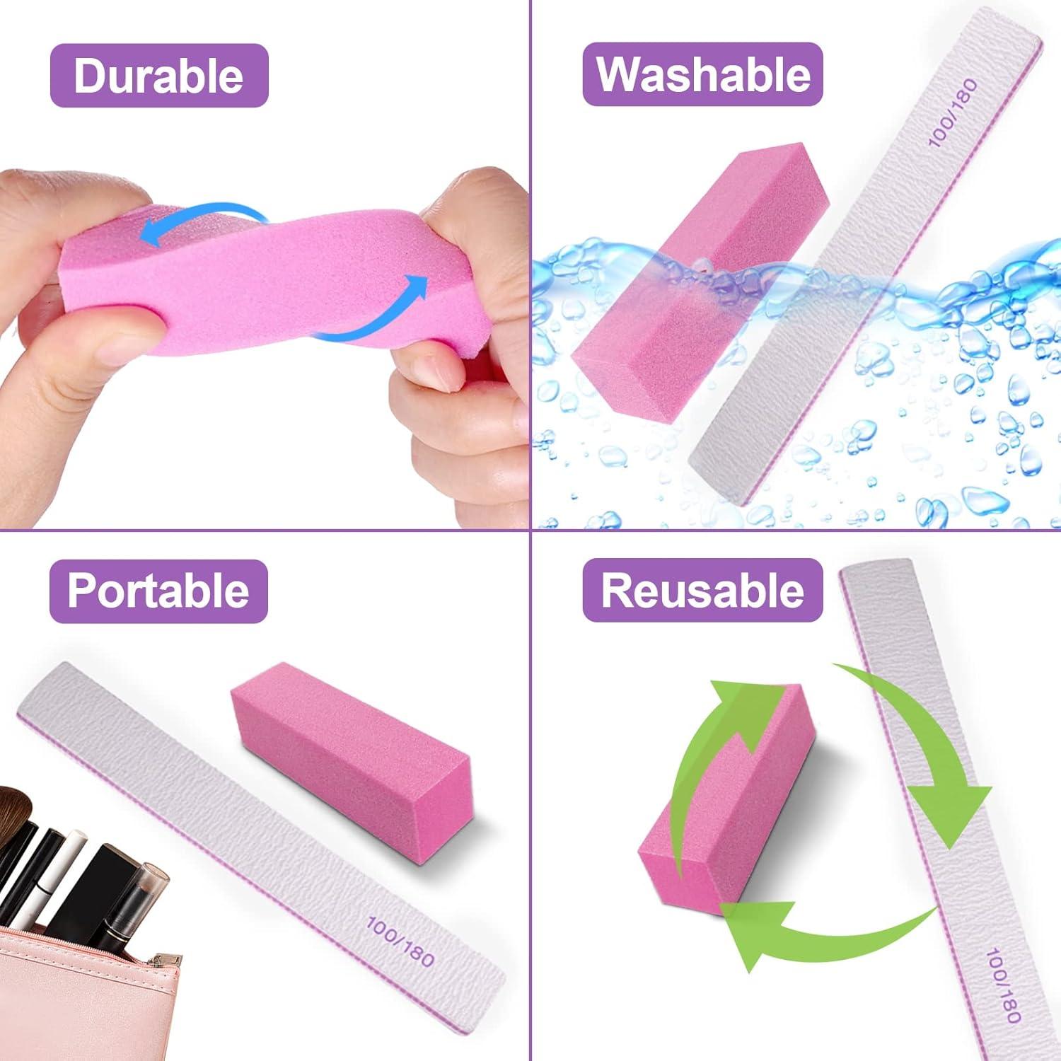 Set de 24 Archivos y Bloques de Pulido de Uñas HomeyEra