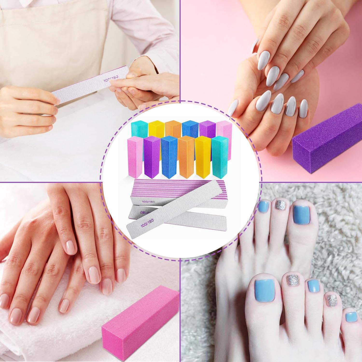 Set de 24 Archivos y Bloques de Pulido de Uñas HomeyEra