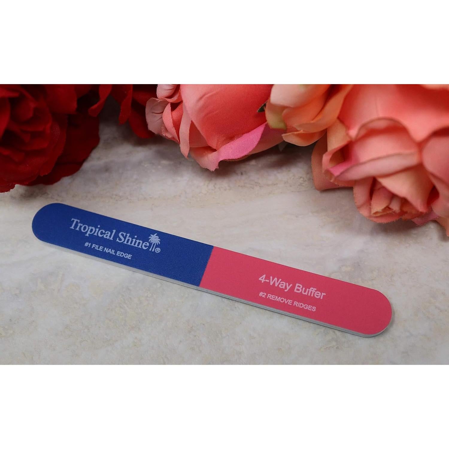 Pulidor de Uñas Tropical Shine 4 Vías 14 cm - Cuidado Profesional