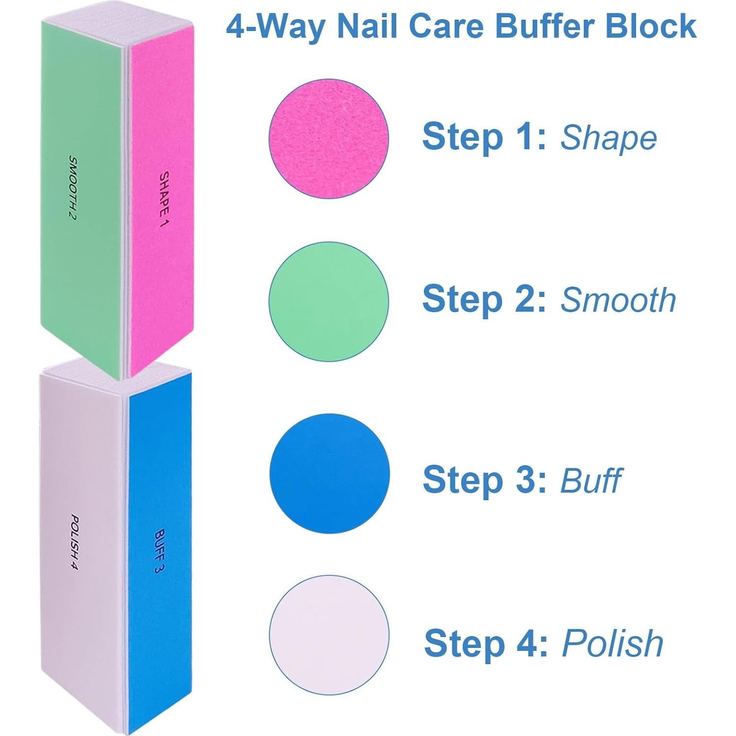 Kit Profesional de Limas y Pulidores de Uñas AhaTopia 12 Piezas