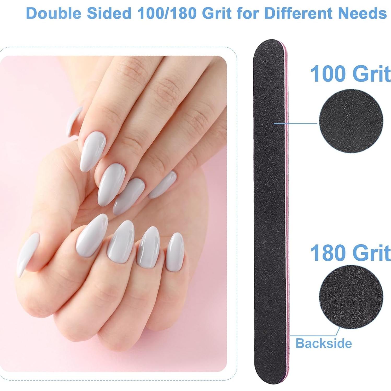 Kit Profesional de Limas y Pulidores de Uñas AhaTopia 12 Piezas