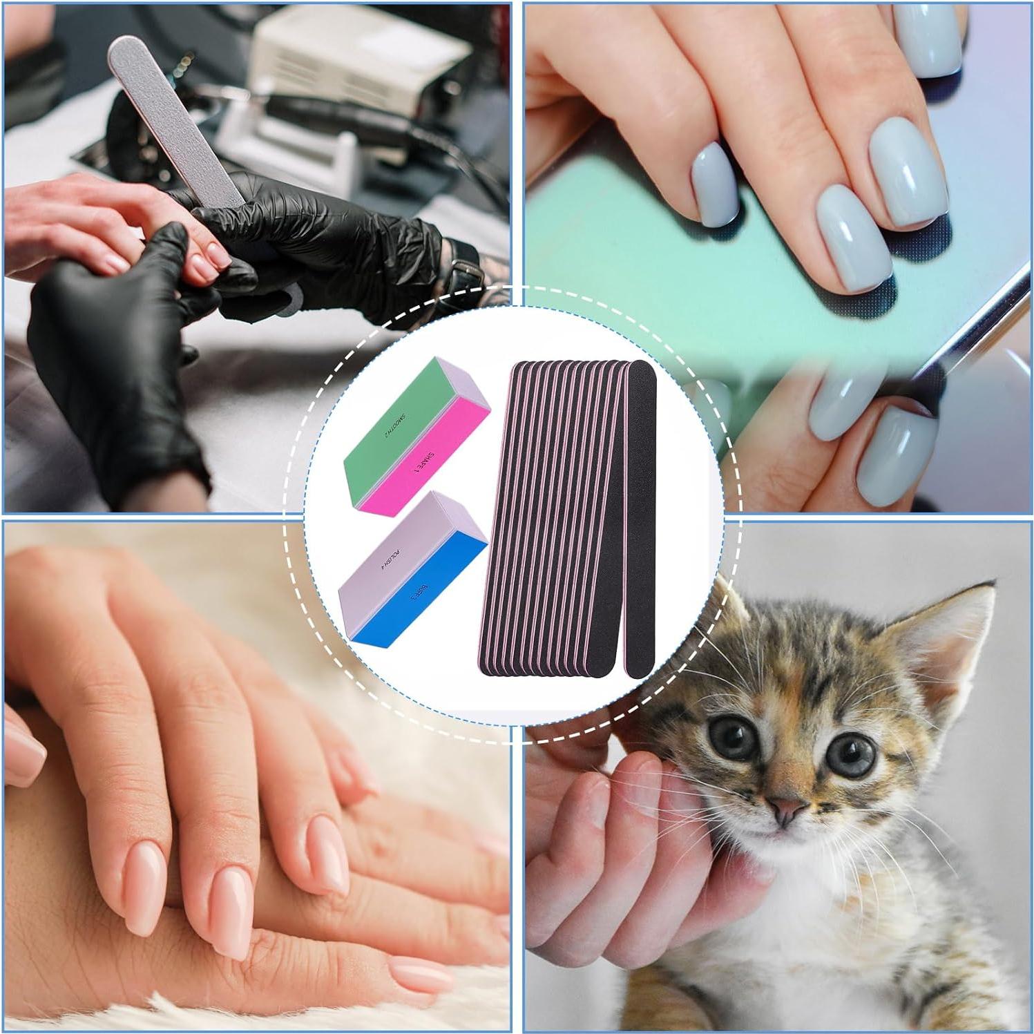 Kit Profesional de Limas y Pulidores de Uñas AhaTopia 12 Piezas