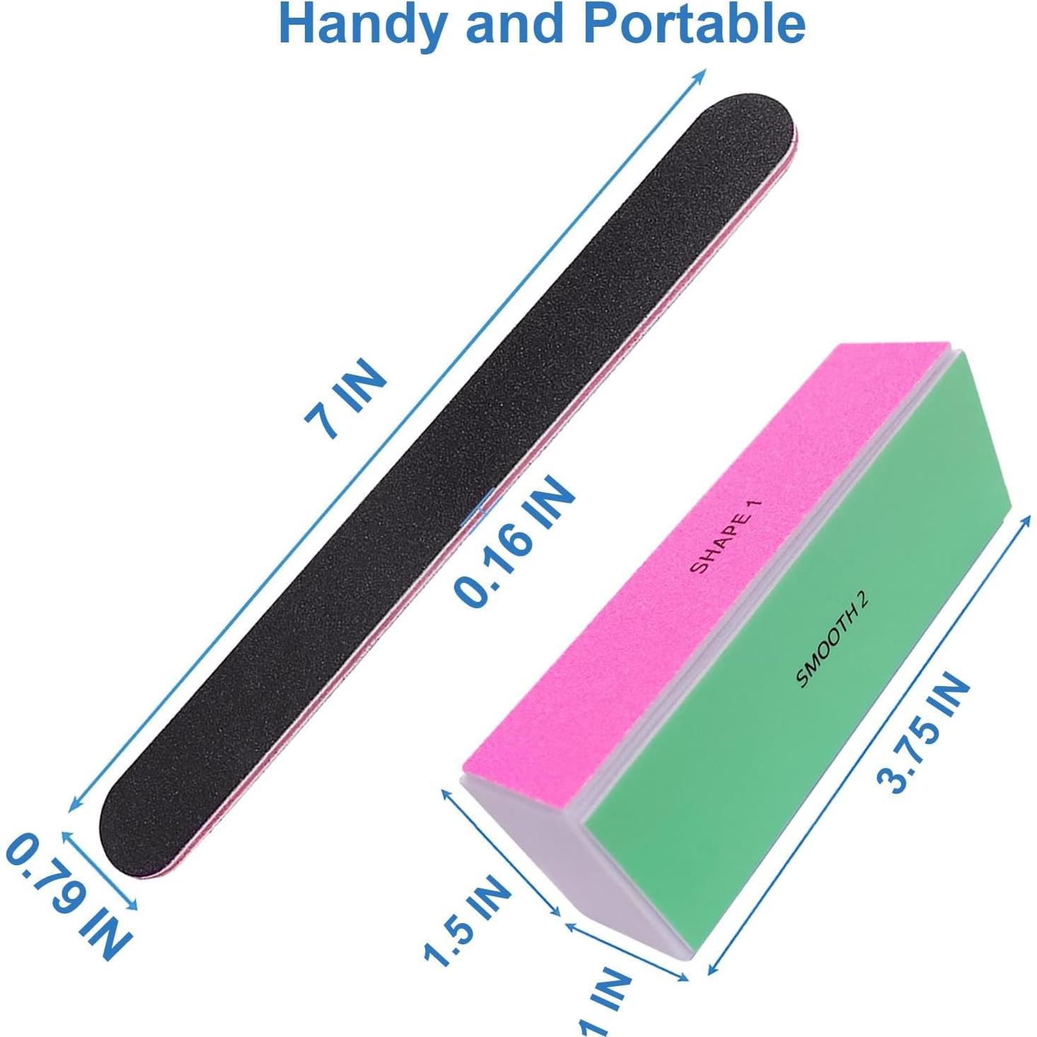 Kit Profesional de Limas y Pulidores de Uñas AhaTopia 12 Piezas