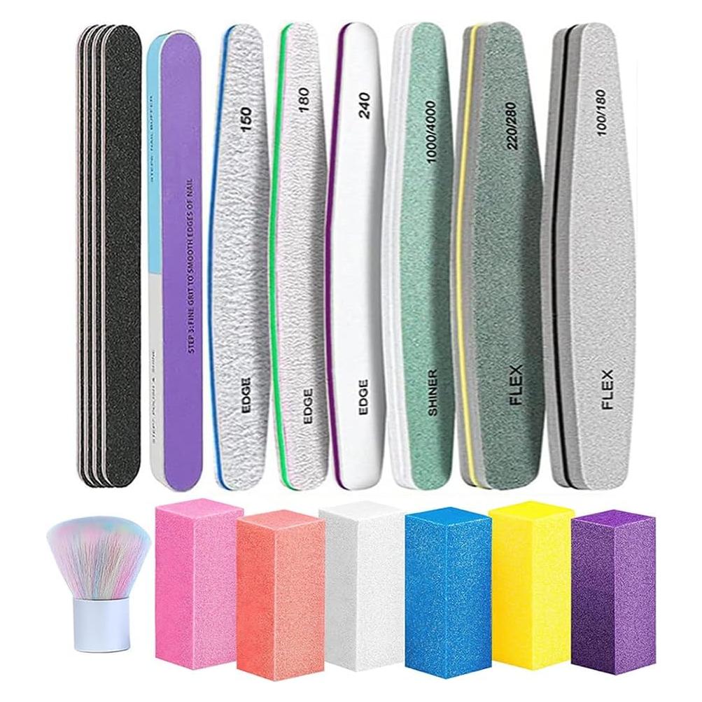 Kit de Manicura TONOKAILS 18 Piezas - Archivos y Pulidores de Uñas