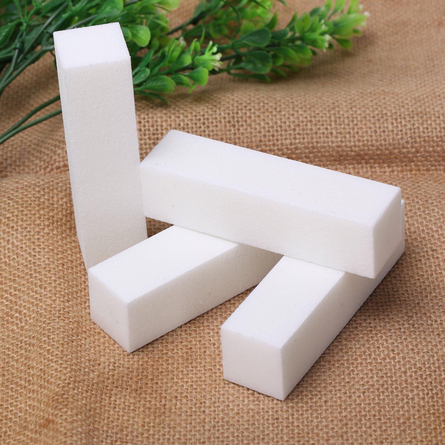 Paquete de 12 Bloques de Lijado para Uñas Senkary 4 Lados Grano Medio