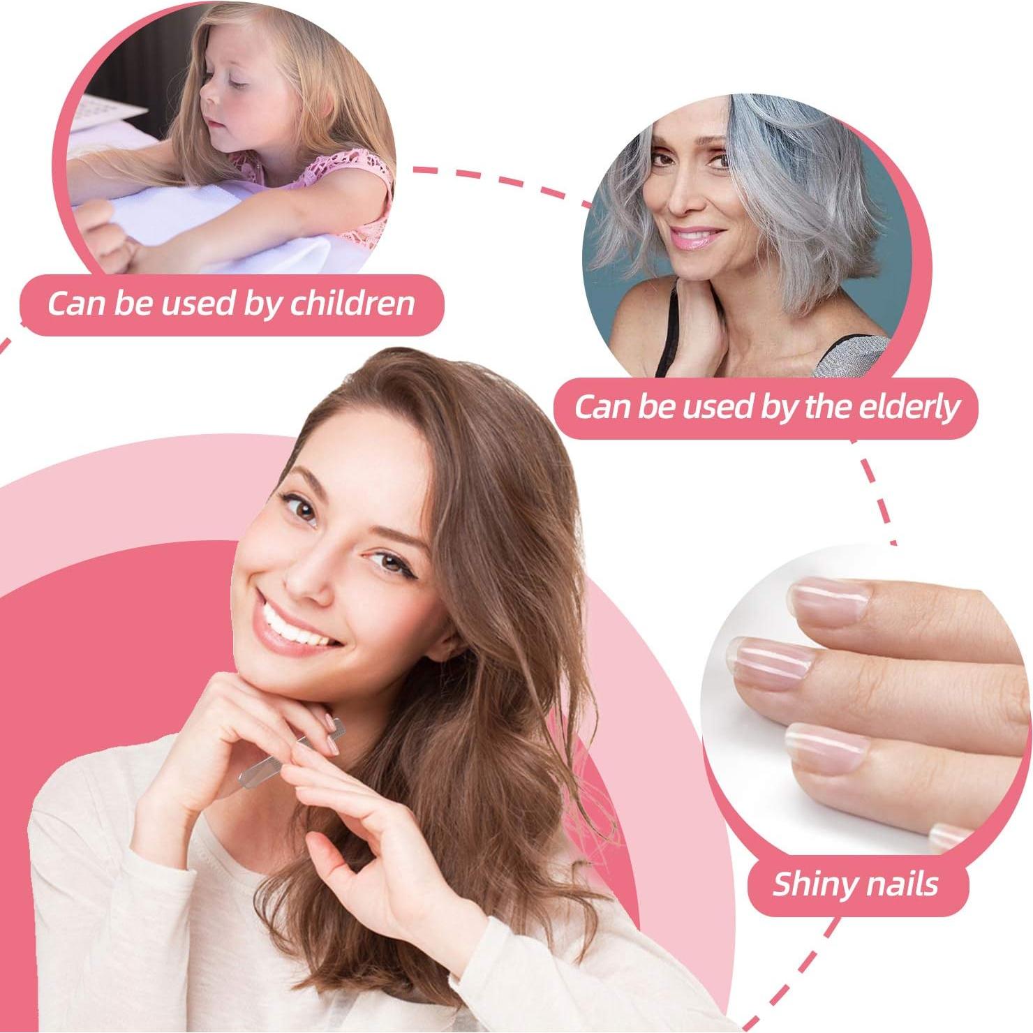 Juego de Limas de Uñas de Vidrio RedFlow - 3 Piezas Nano