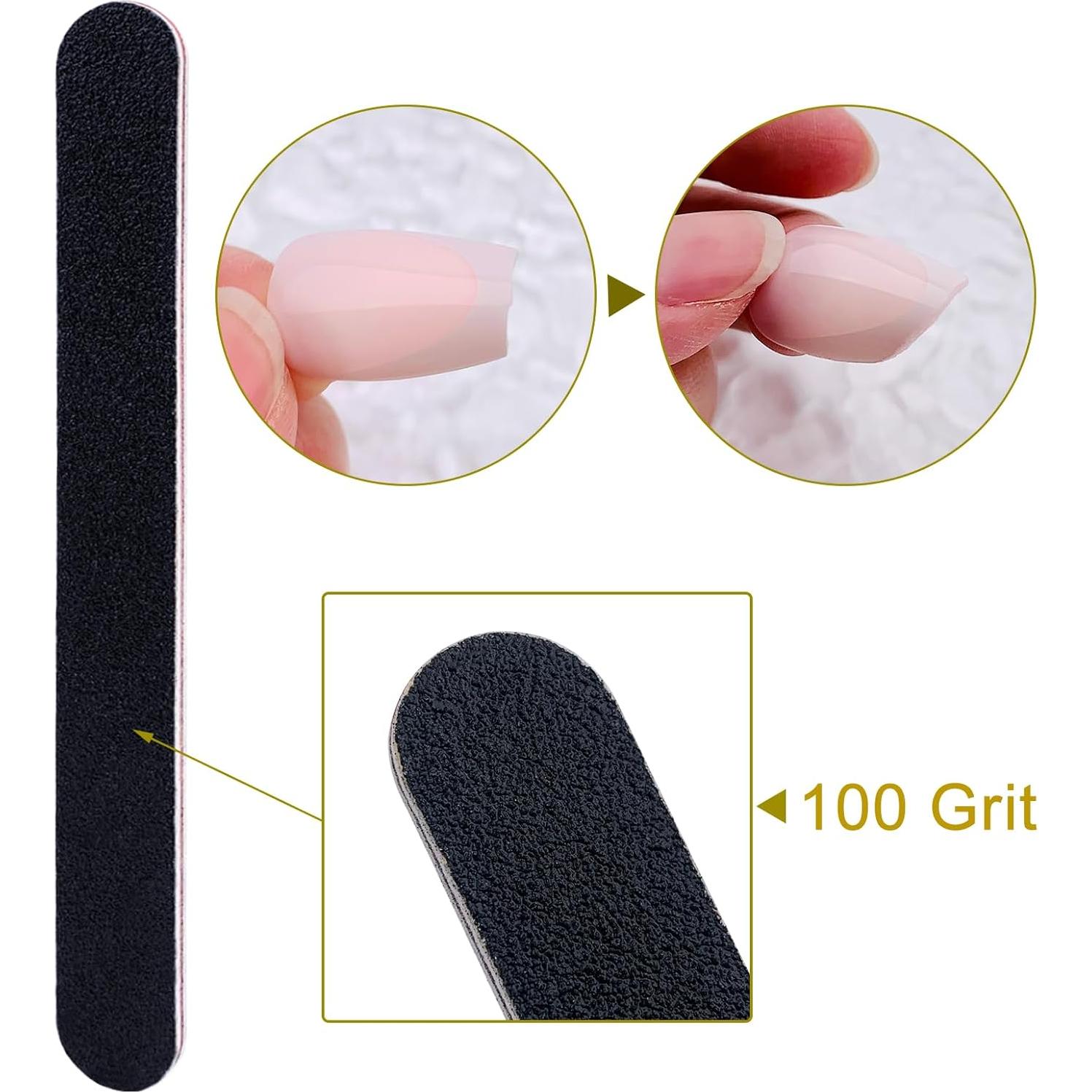 Lima de Uñas Profesional BigBroo 10 PCS Doble Lado 100/180 Grano