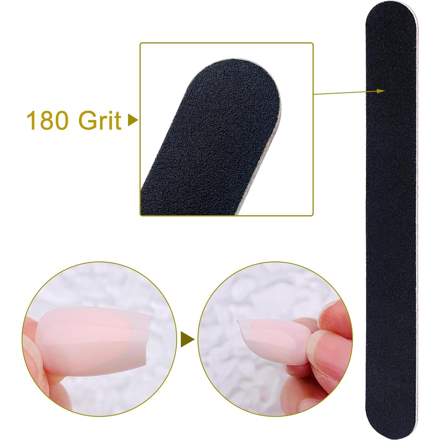 Lima de Uñas Profesional BigBroo 10 PCS Doble Lado 100/180 Grano