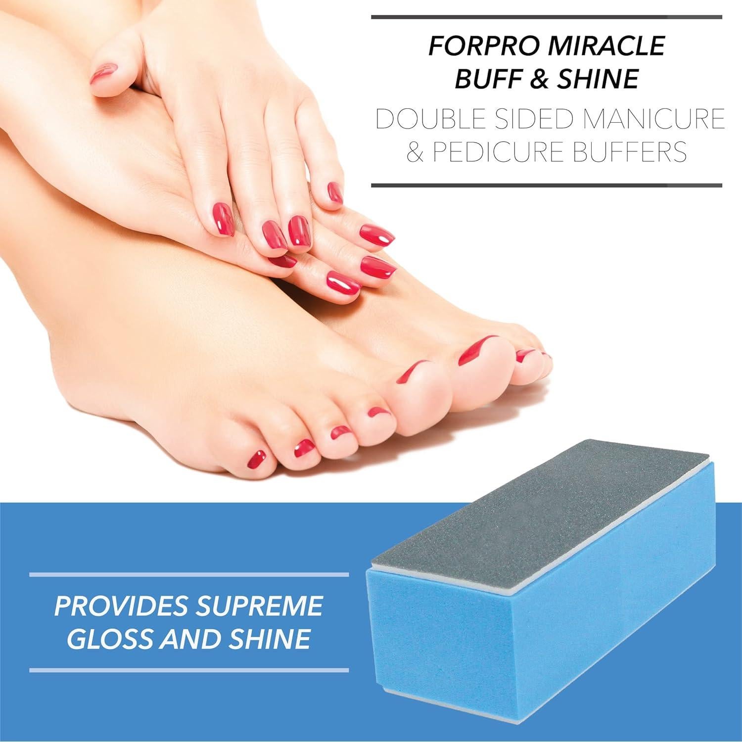 Pulidores de Uñas ForPro Miracle Buff & Shine - 12 Pzas