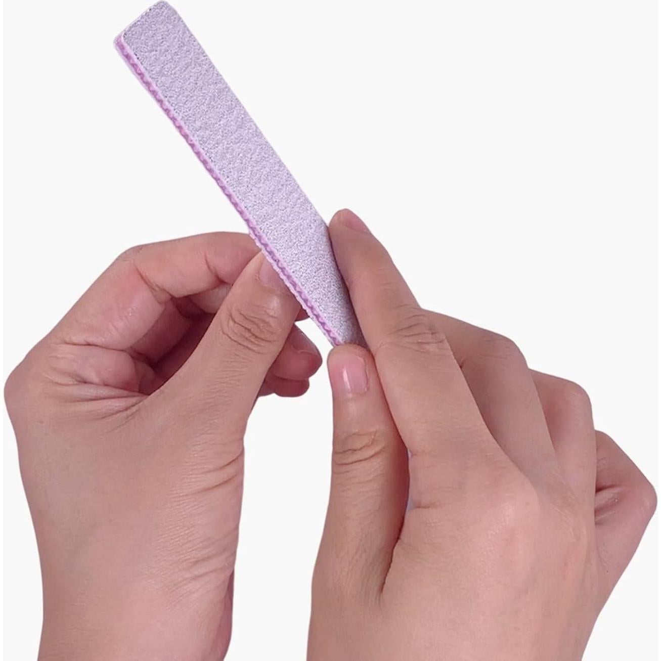 Limas de Uñas 80/80 Grit GigaGround - 12 Piezas Reutilizables