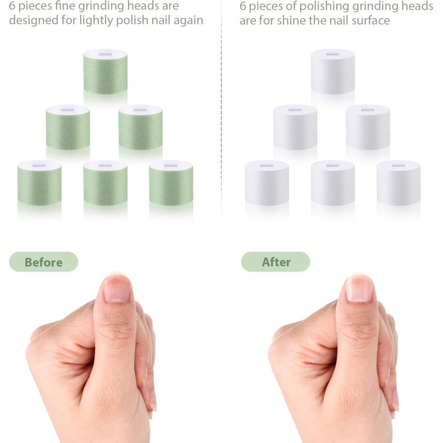 Recargas de Pulidor de Uñas Eléctrico Maitys 12 Piezas