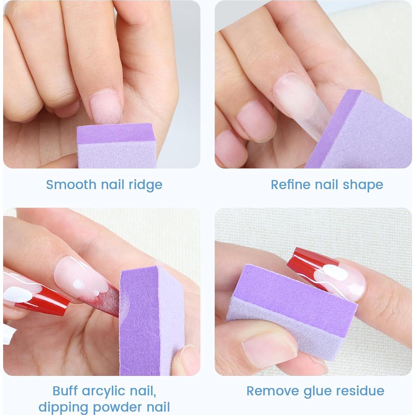 Bloque de Pulido de Uñas GazePlus 100 PCS Grano 80/100