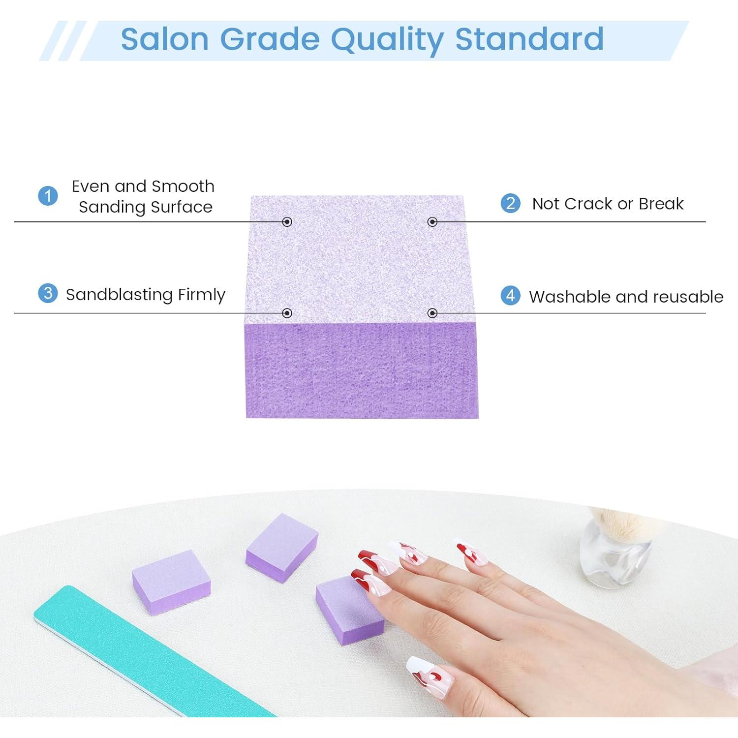 Bloque de Pulido de Uñas GazePlus 100 PCS Grano 80/100