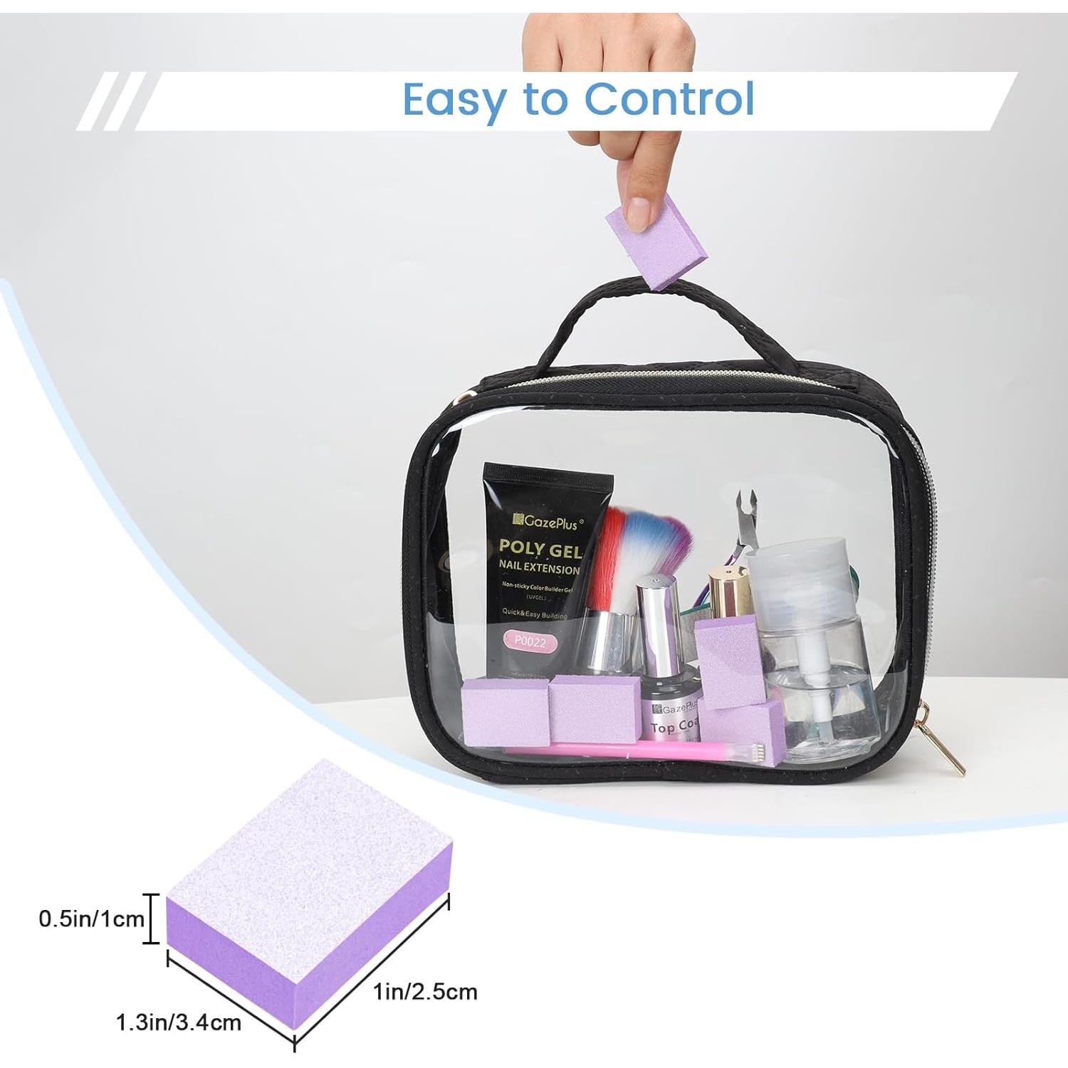 Bloque de Pulido de Uñas GazePlus 100 PCS Grano 80/100