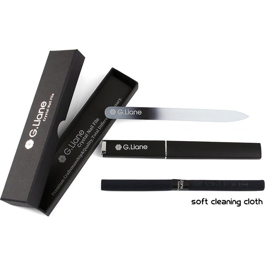 Lima de Uñas de Cristal G.Liane Doble Cara con Estuche