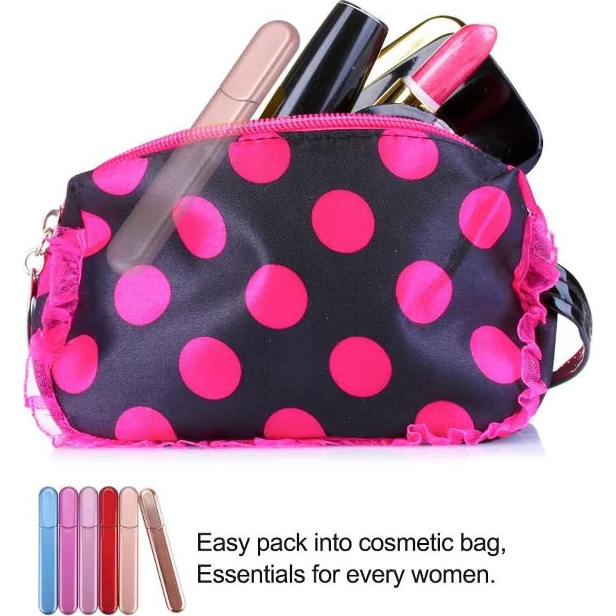 Lima de Uñas de Vidrio Midenso Albaricoque 14 cm con Estuche