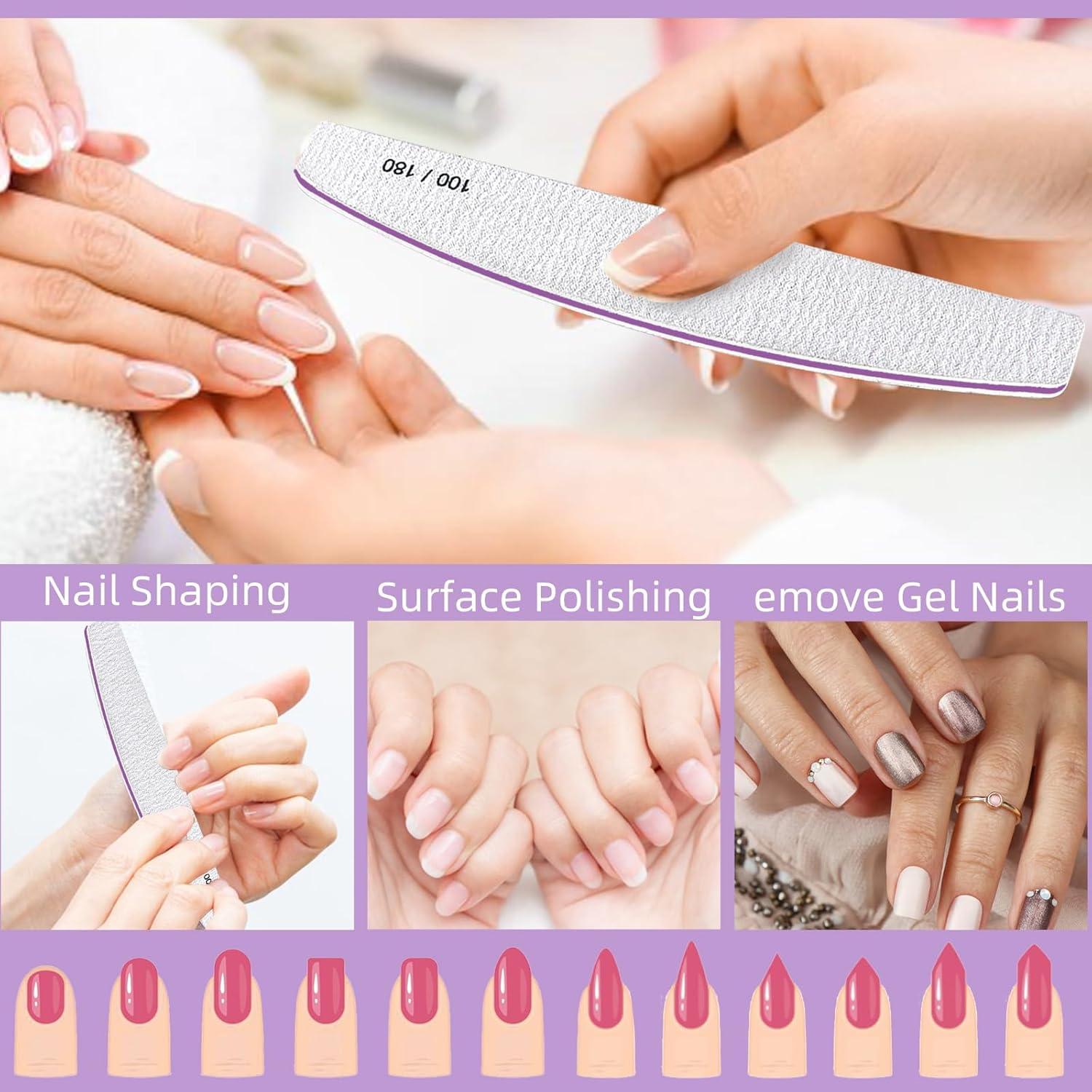 15 Limadoras de Uñas Doble Cara 100/180 TKYZMS - Ergonomicas