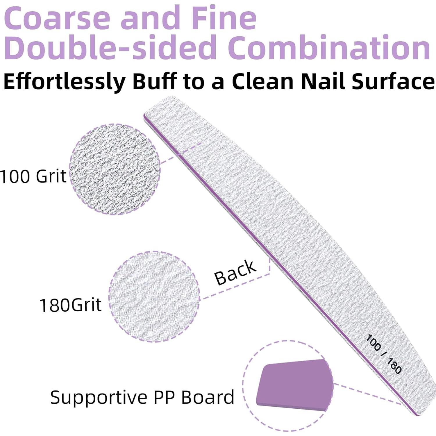 15 Limadoras de Uñas Doble Cara 100/180 TKYZMS - Ergonomicas