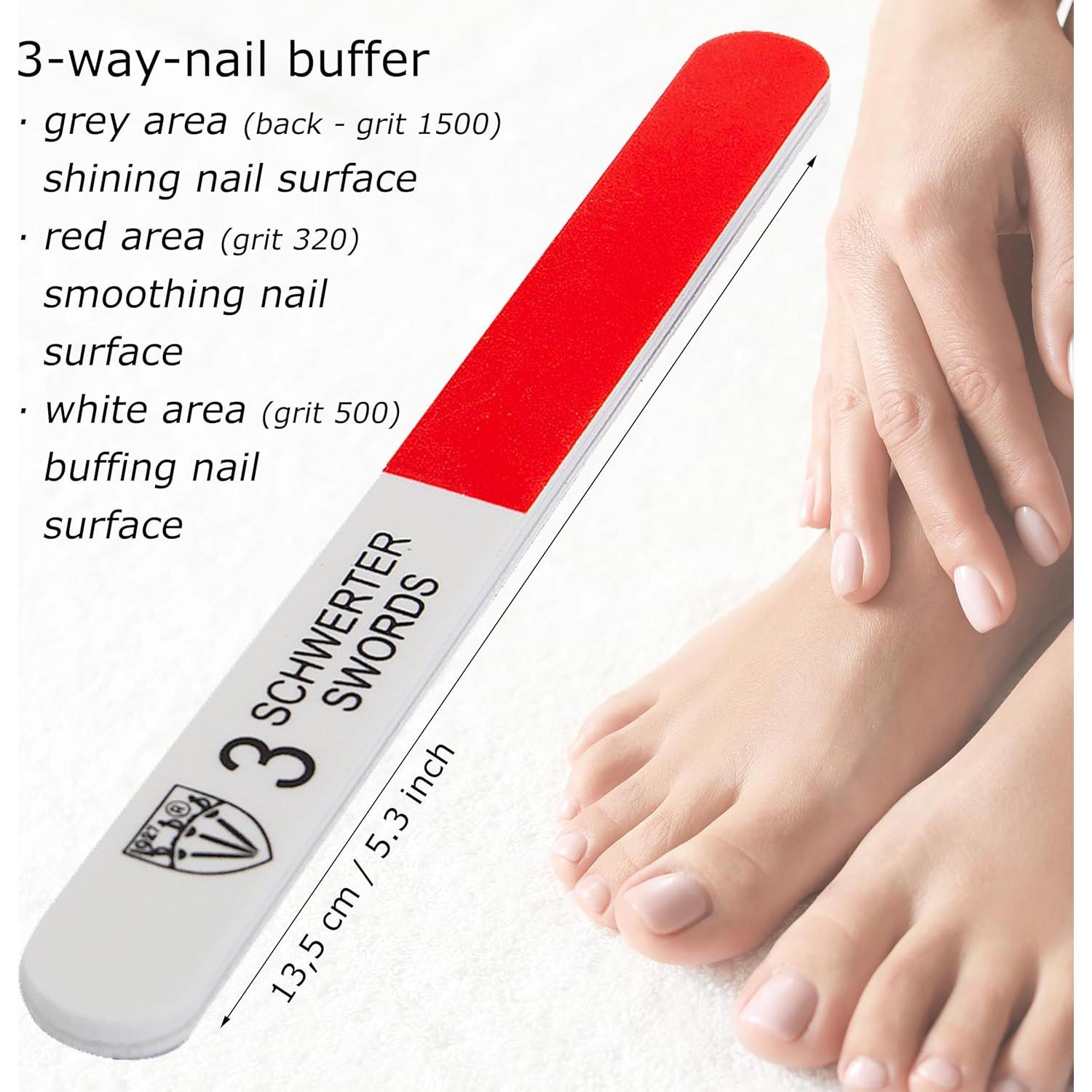 Juego de Lima de Uñas Zafiro 3 Espadas Alemania 3 Piezas