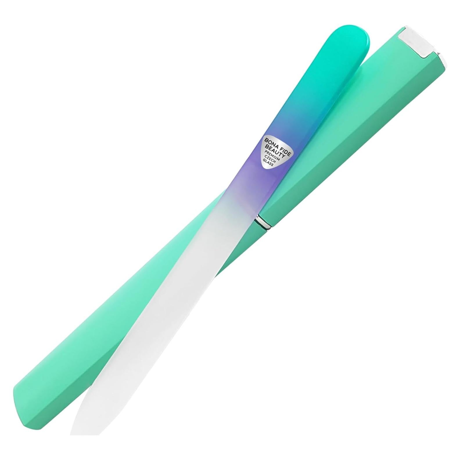 Lima de Uñas de Cristal Checa Bona Fide Beauty Verde Pastel