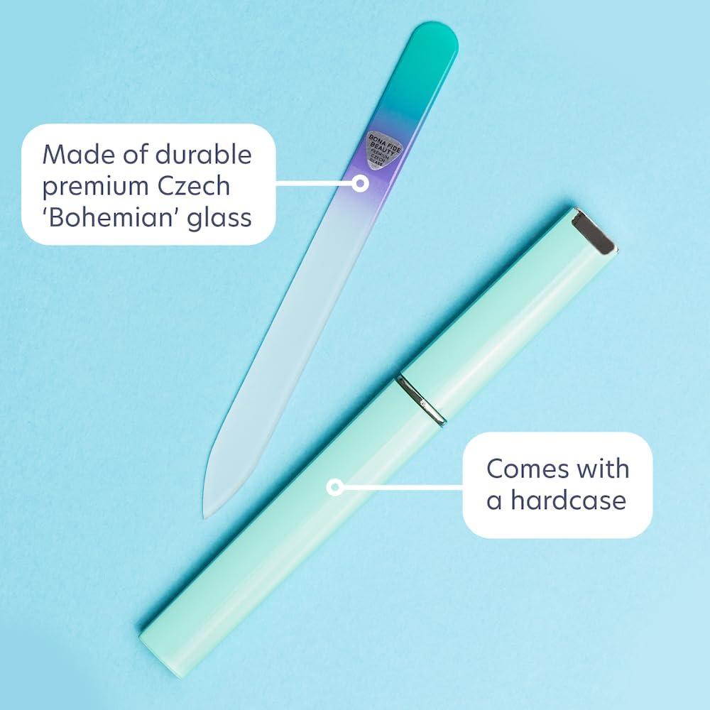 Lima de Uñas de Cristal Checa Bona Fide Beauty Verde Pastel