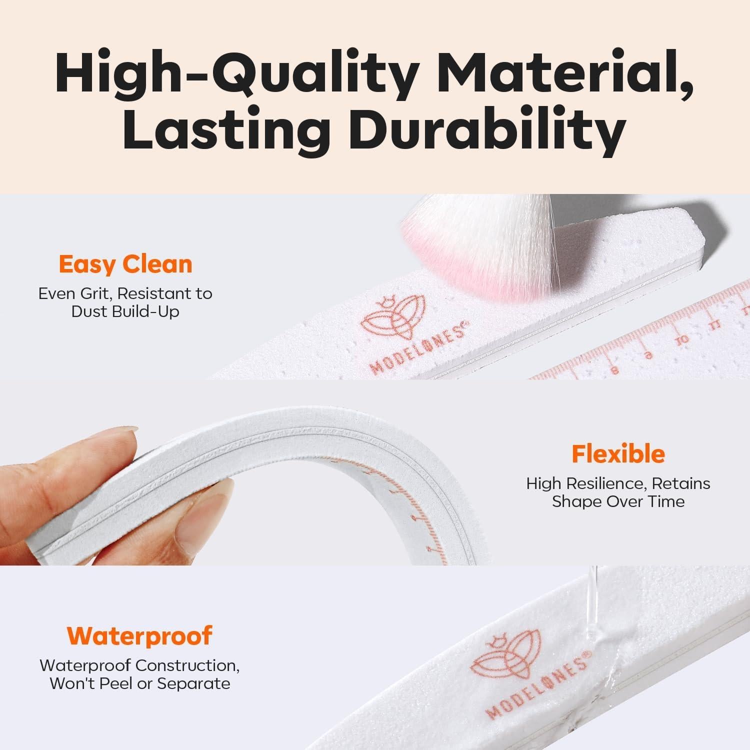 Limas de Uñas Modelones 4 PCS 100/150/180 Granos Reutilizables