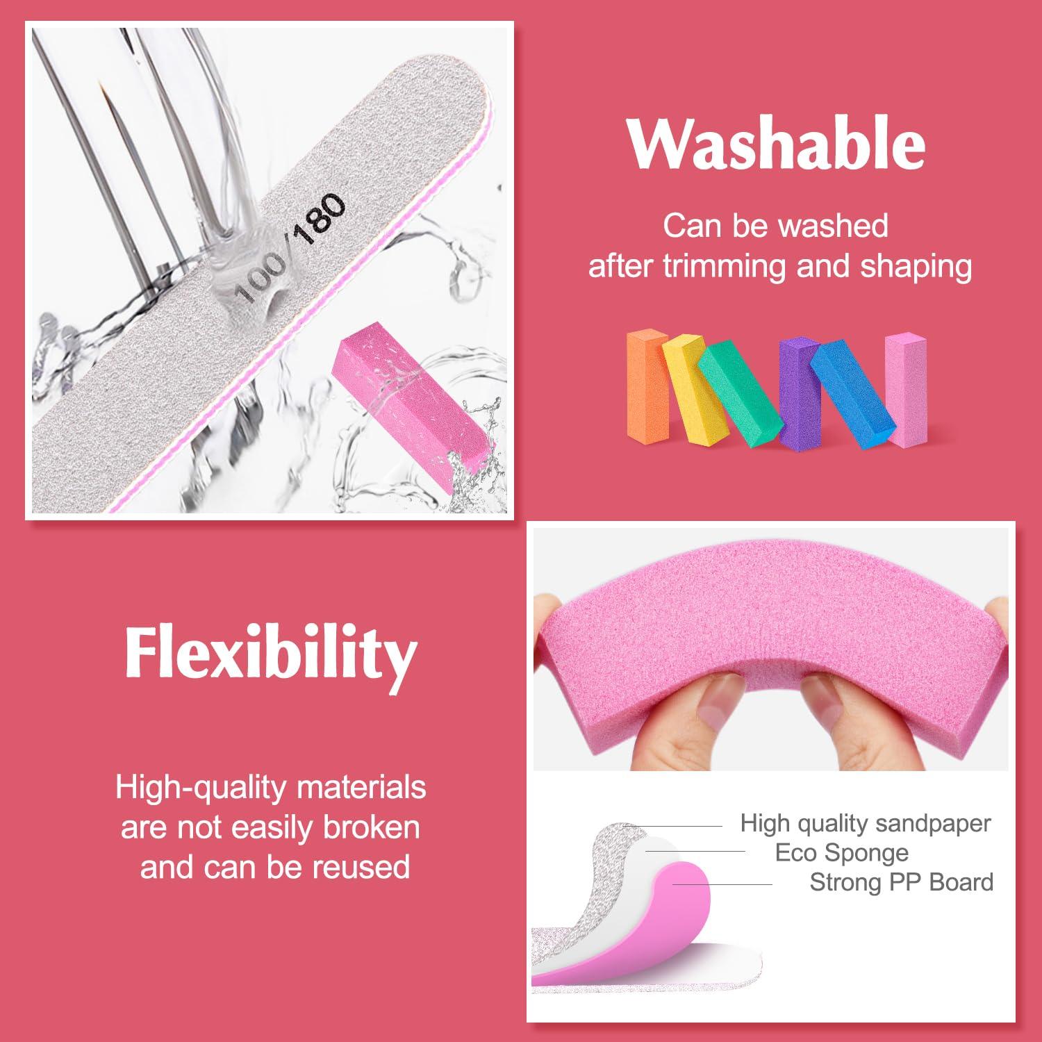 Kit de Cuidado de Uñas MORGLES 6 Archivos 100/180 Grano