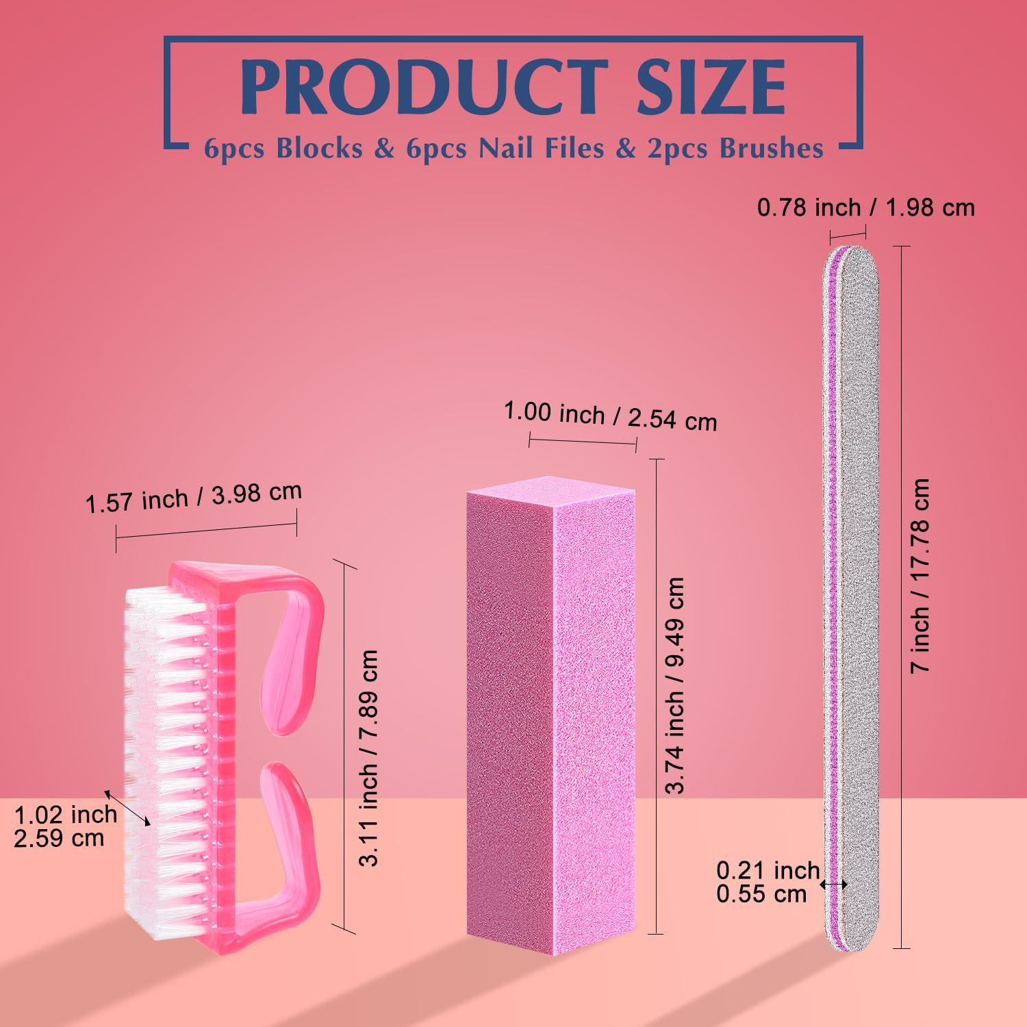 Kit de Cuidado de Uñas MORGLES 6 Archivos 100/180 Grano