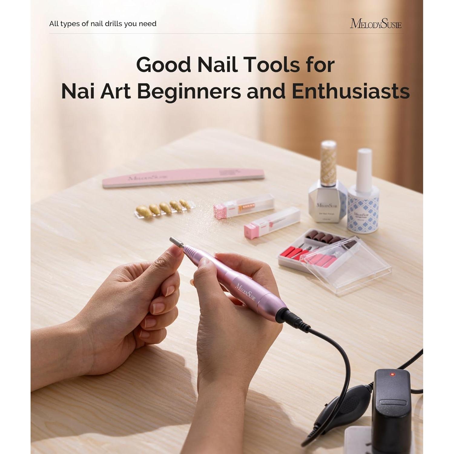 Taladro de Uñas Eléctrico MelodySusie PC120B Portátil 60g