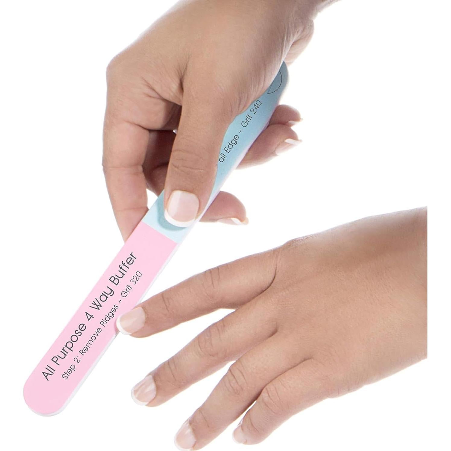 Lima de Uñas 4 Vías Iridesi 18 cm - Kit de 12 Pulidores