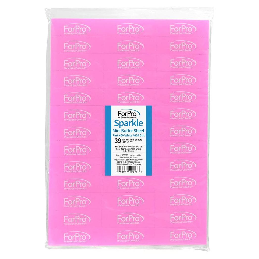 Hoja de Mini Pulido Sparkle ForPro 39 Unidades Doble Cara