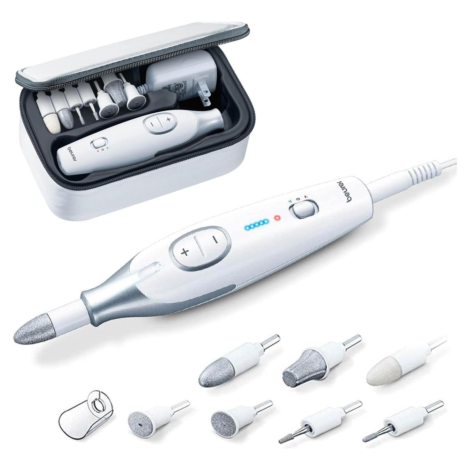 Beurer MP42 Taladro de Uñas Eléctrico 7-en-1 con Luz LED