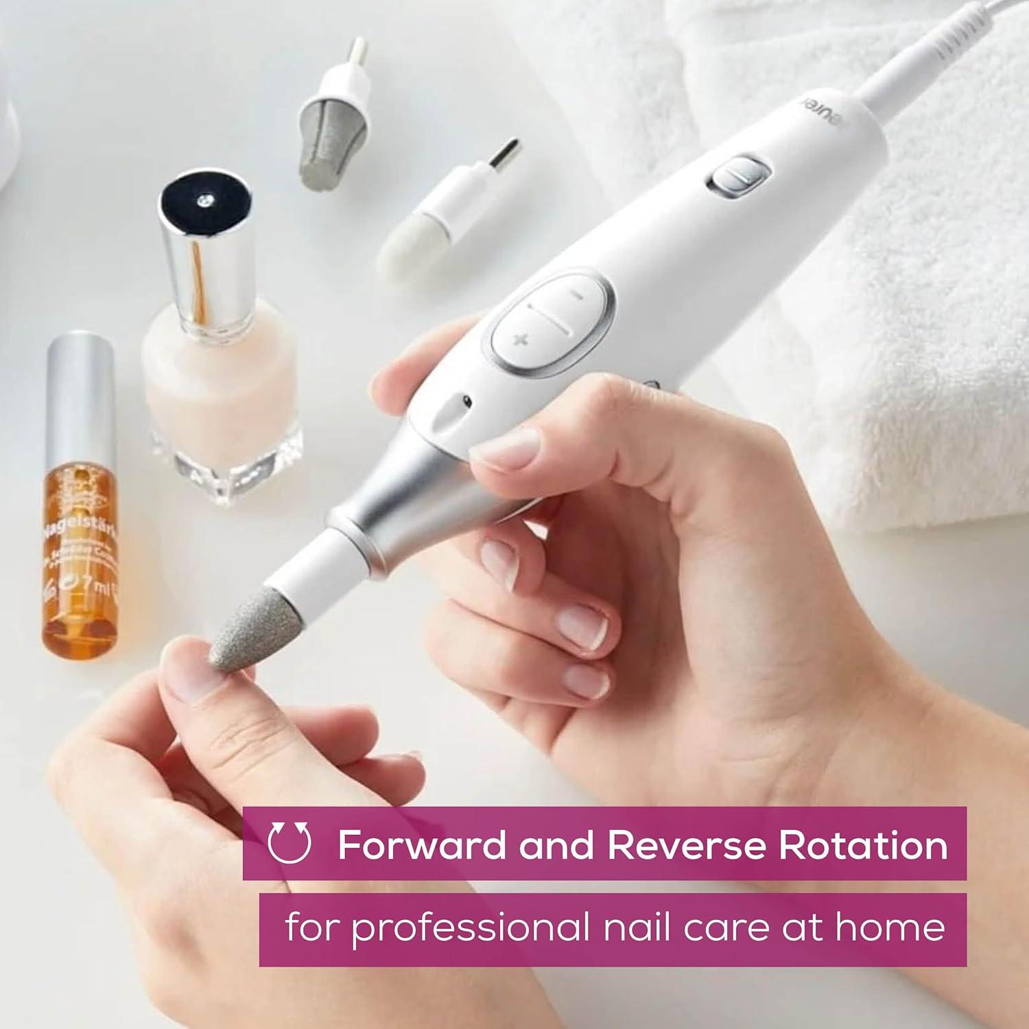 Beurer MP42 Taladro de Uñas Eléctrico 7-en-1 con Luz LED