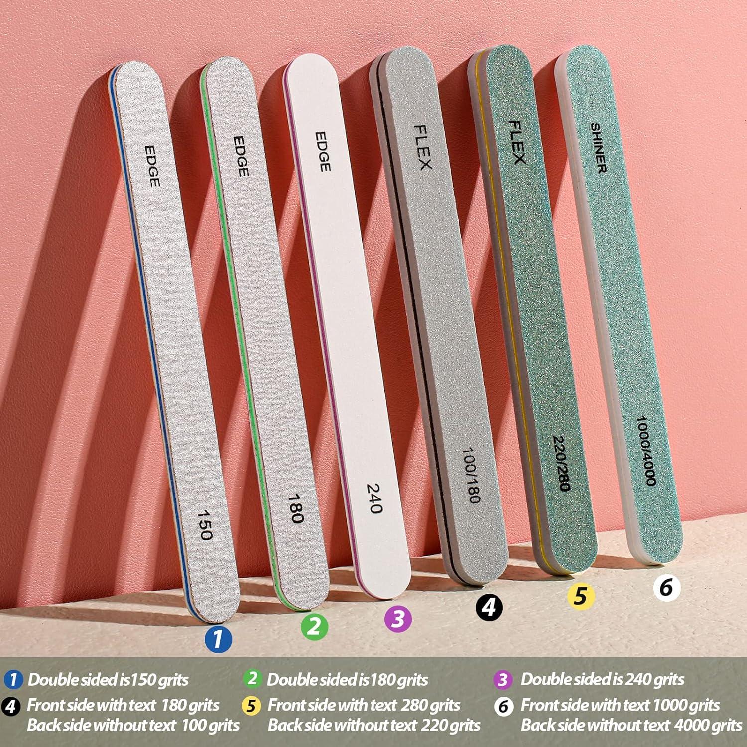 Conjunto de Limas de Uñas Teenitor 6 Piezas Profesional