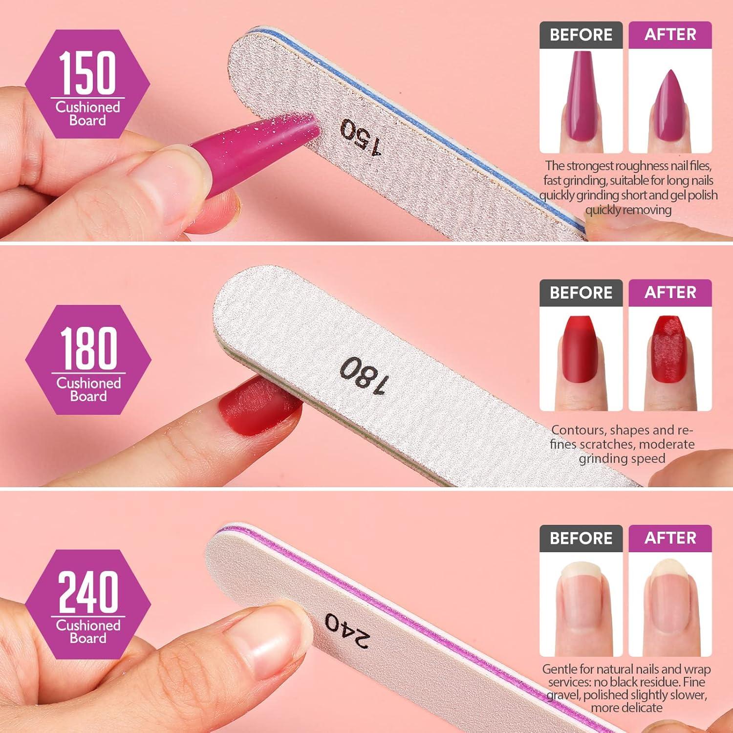 Conjunto de Limas de Uñas Teenitor 6 Piezas Profesional