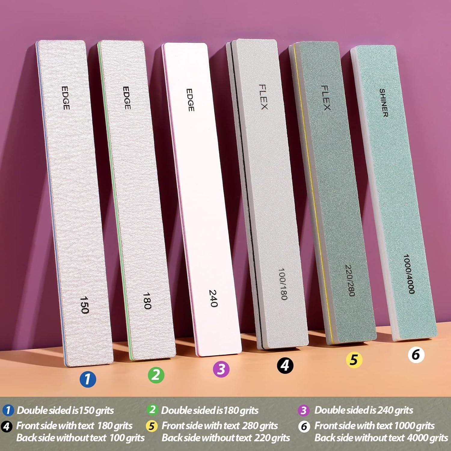 Kit de Manicura Profesional Teenitor - 6 Limas y Pulidores