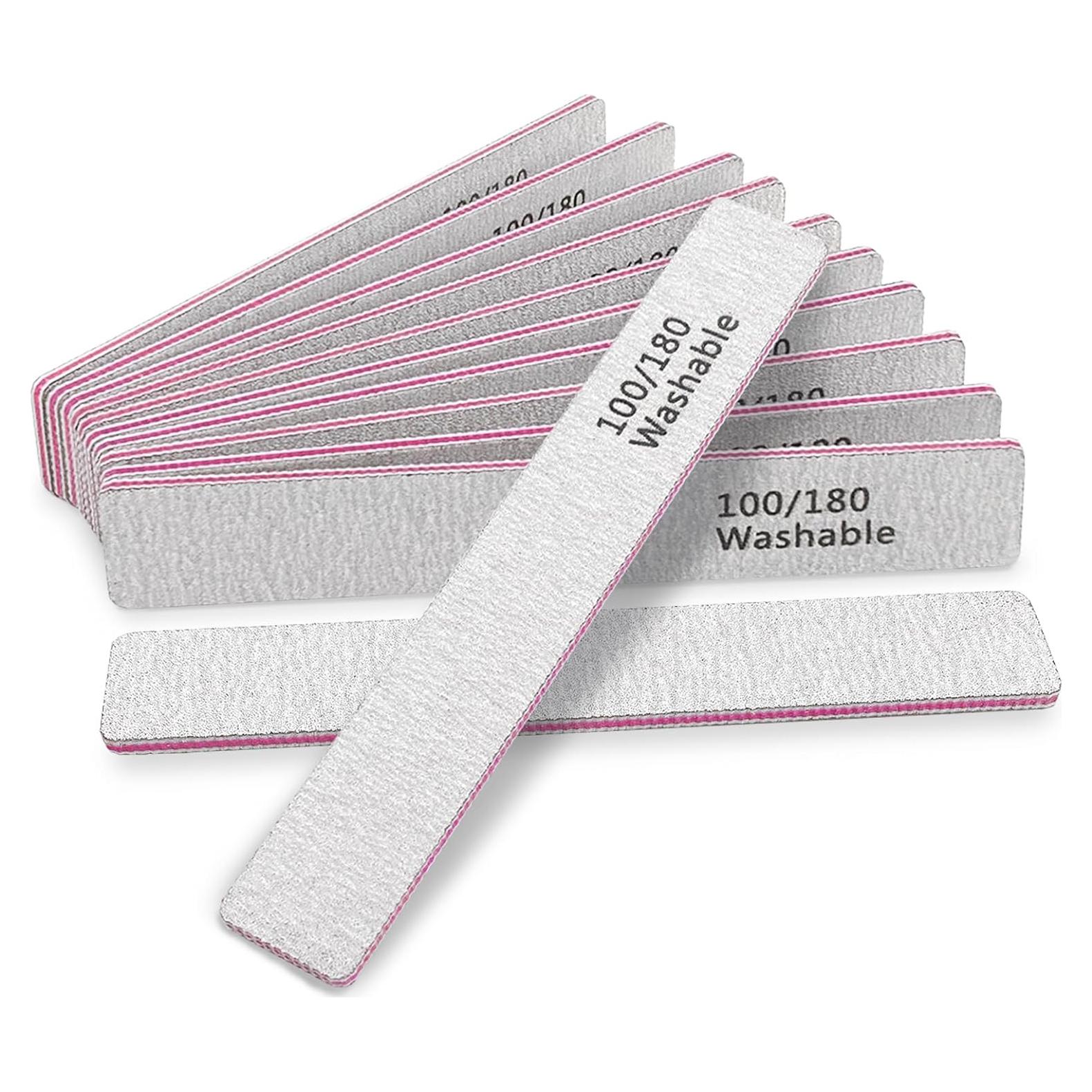 Lima de Uñas 12 PCS BigBroo 100/180 Grano Doble Lado