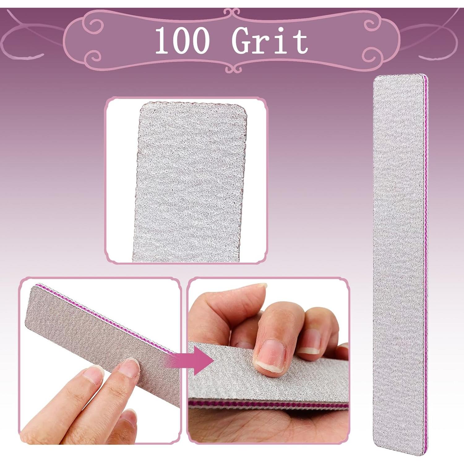 Lima de Uñas 12 PCS BigBroo 100/180 Grano Doble Lado