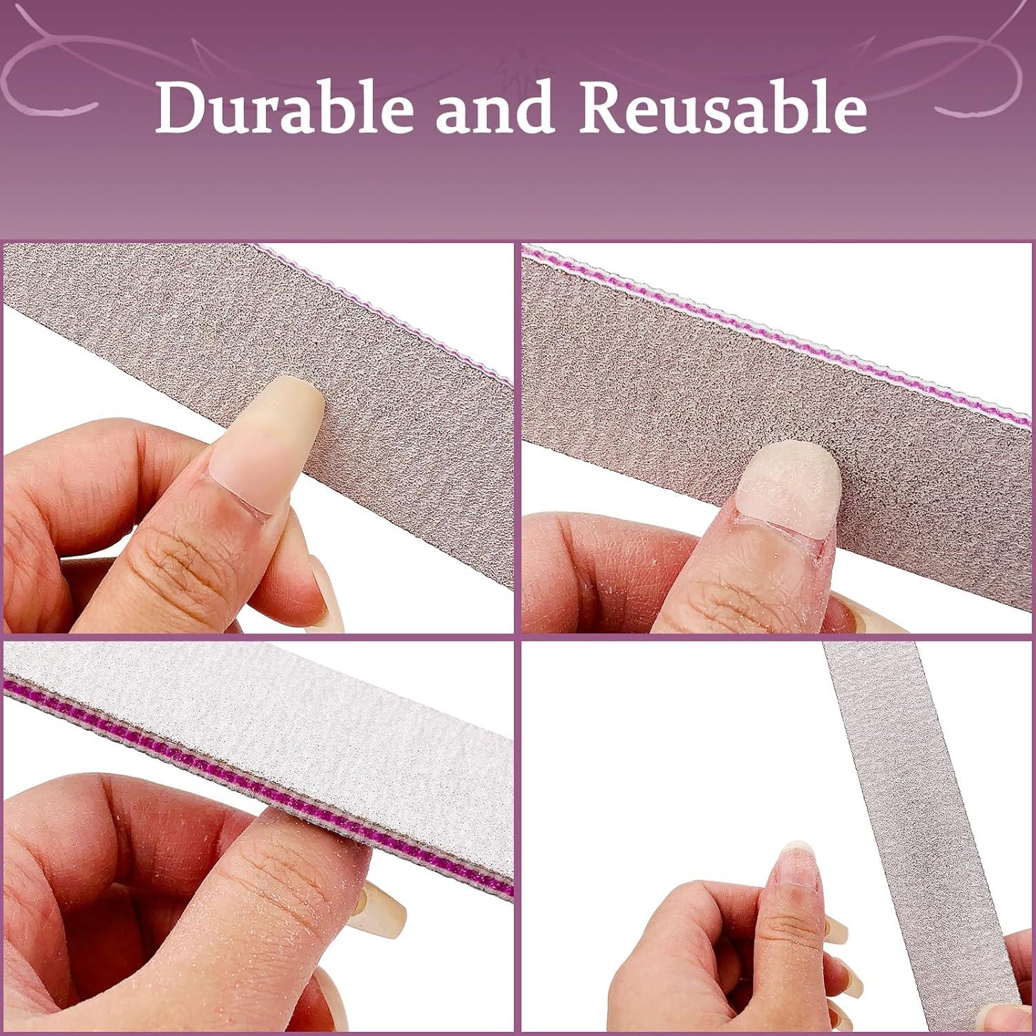 Lima de Uñas 12 PCS BigBroo 100/180 Grano Doble Lado