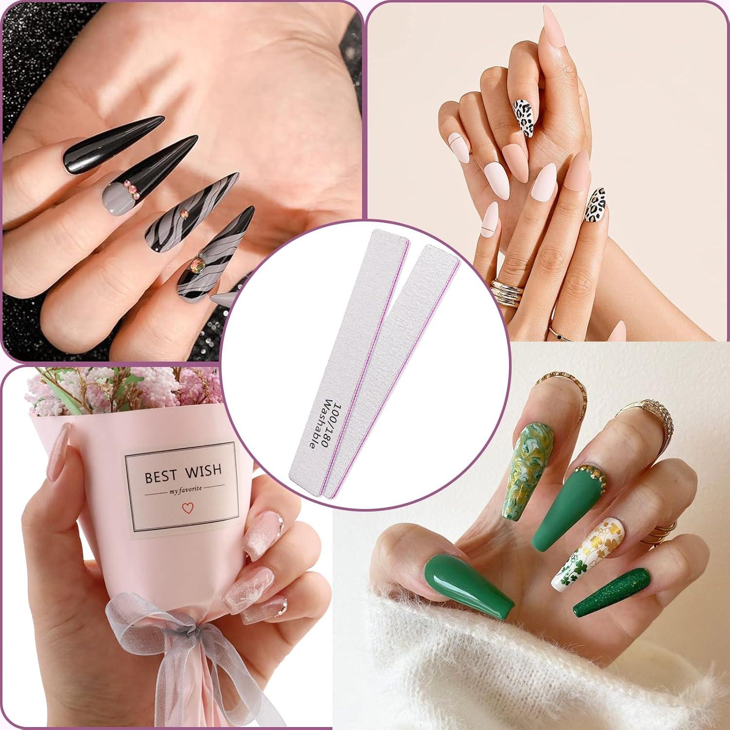 Lima de Uñas 12 PCS BigBroo 100/180 Grano Doble Lado