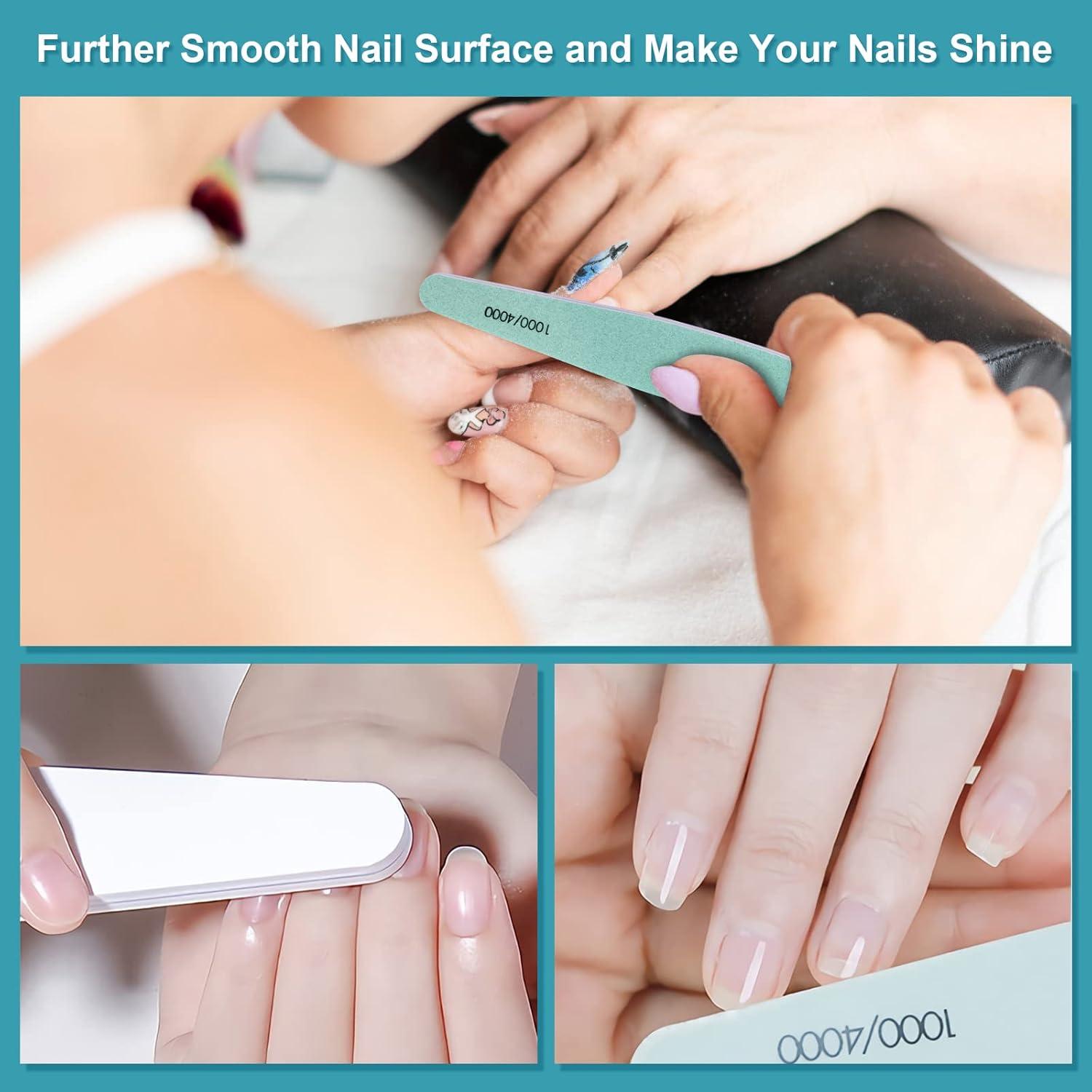 15 Limas de Uñas 1000/4000 Grit Diesisa para Manicura