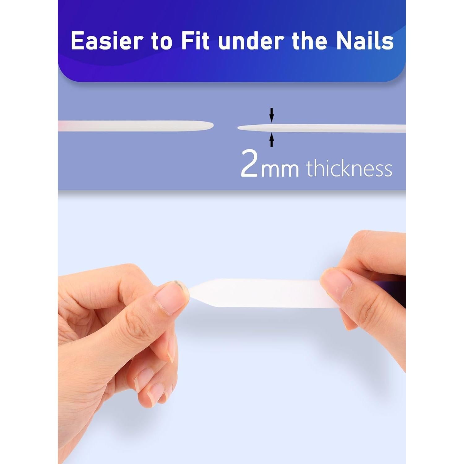 Paquete de 2 limas de vidrio Diodiva con estuche - 2mm