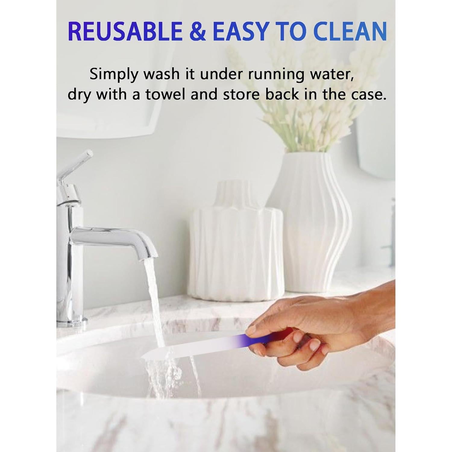 Paquete de 2 limas de vidrio Diodiva con estuche - 2mm